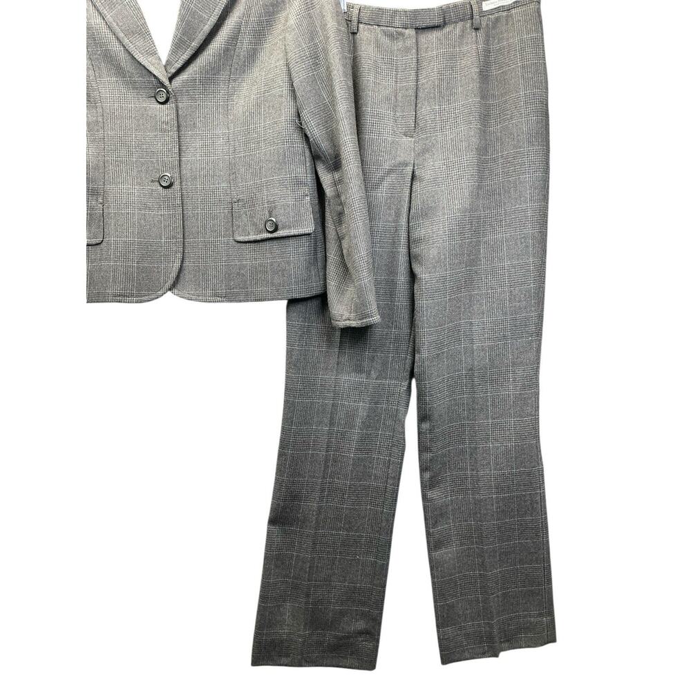 Pendleton 100% Virgin Wool Suit Pants Blazer USA Sz. Blazer 8 Pants-6 X31 Gray - Picture 2 of 16